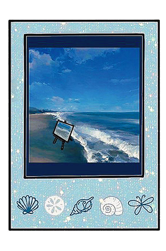 Health - Beach Painting Sticker