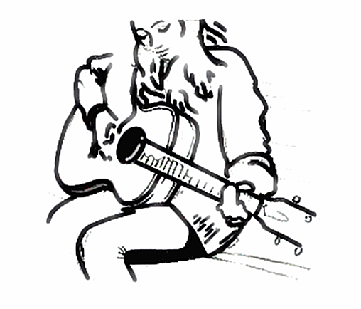 Listen More - Guitar Player Sticker