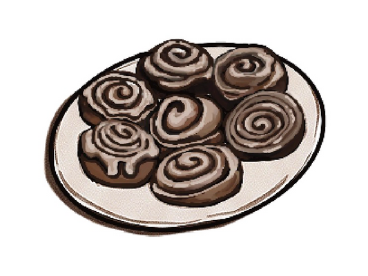 Cozy Time - Cinnamon Rolls Sticker
