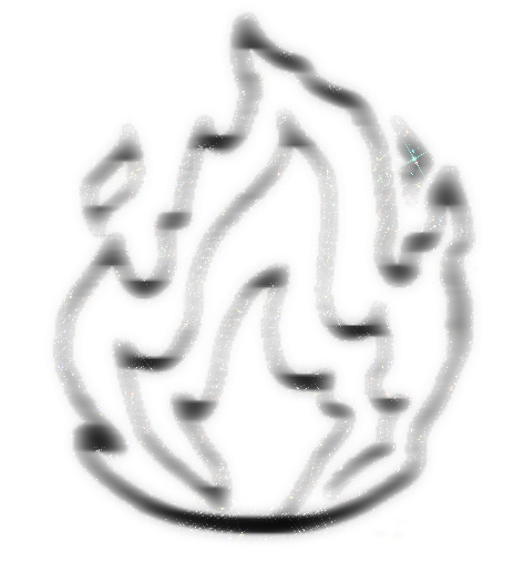Desire - Blurred Fire Flame Sticker
