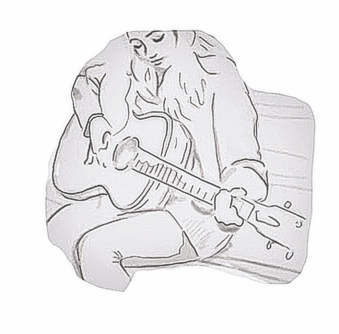 Heartache - Guitar Player Sticker