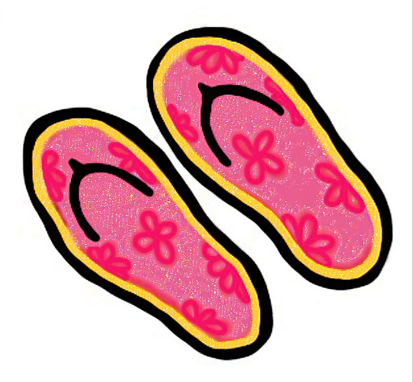 Freedom - Flip Flops Sticker