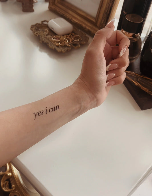 Motivational Reminders - Temporary Tattoos