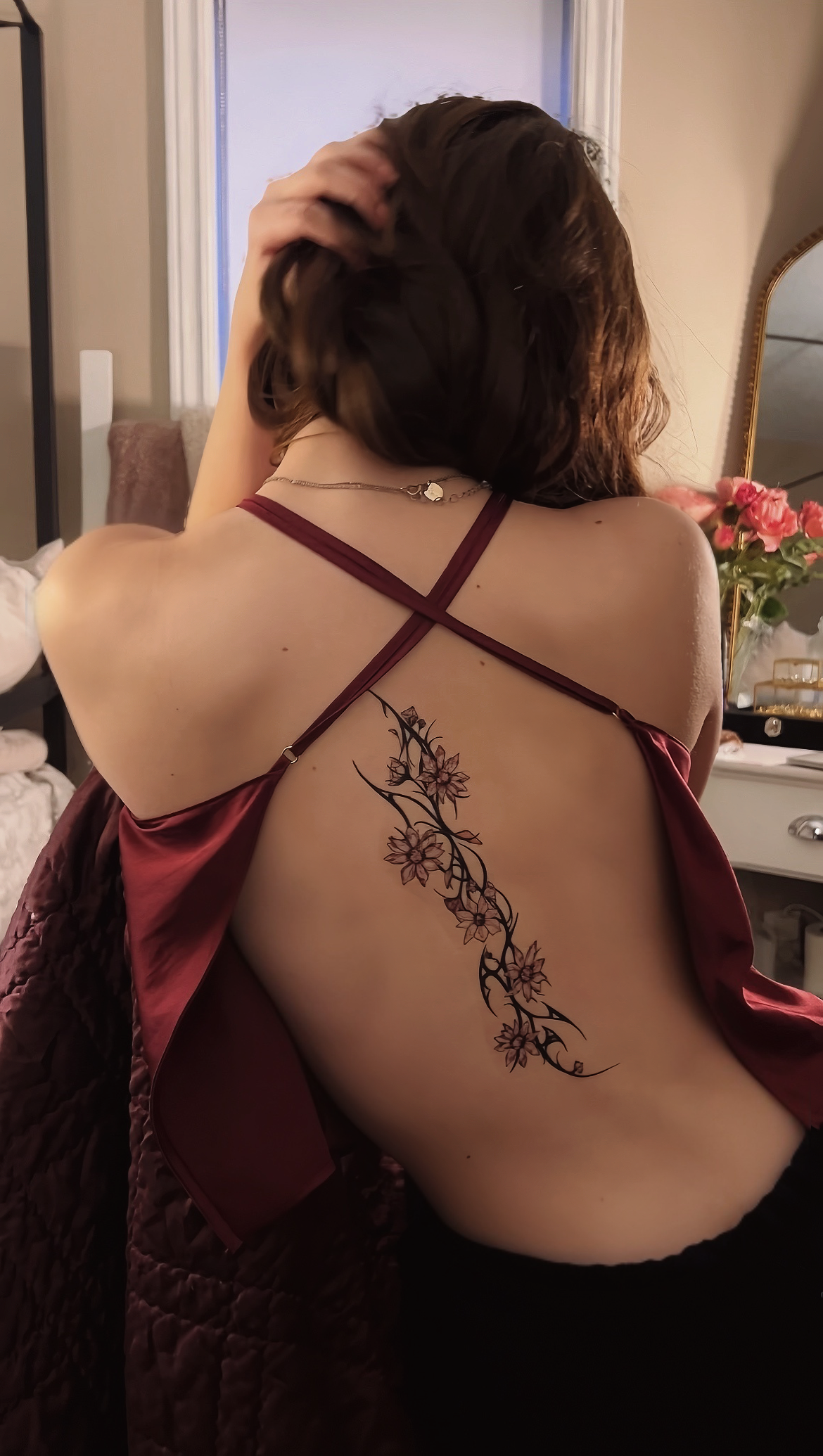 Floral Cybersigilism - Temporary Tattoo