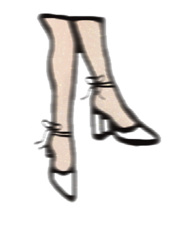 Mrs. - Crossed Legs Sticker