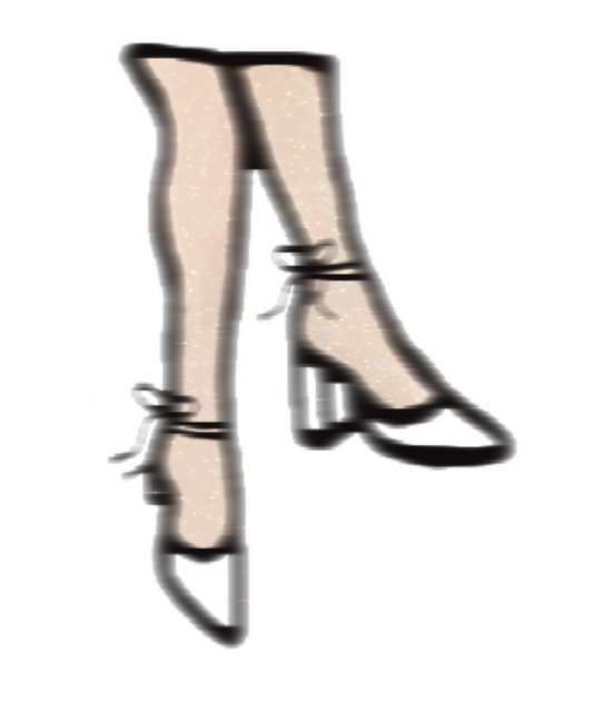 Mrs. - Crossed Legs Sticker
