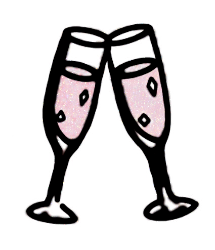 To The Women - Champagne Cheers Sticker