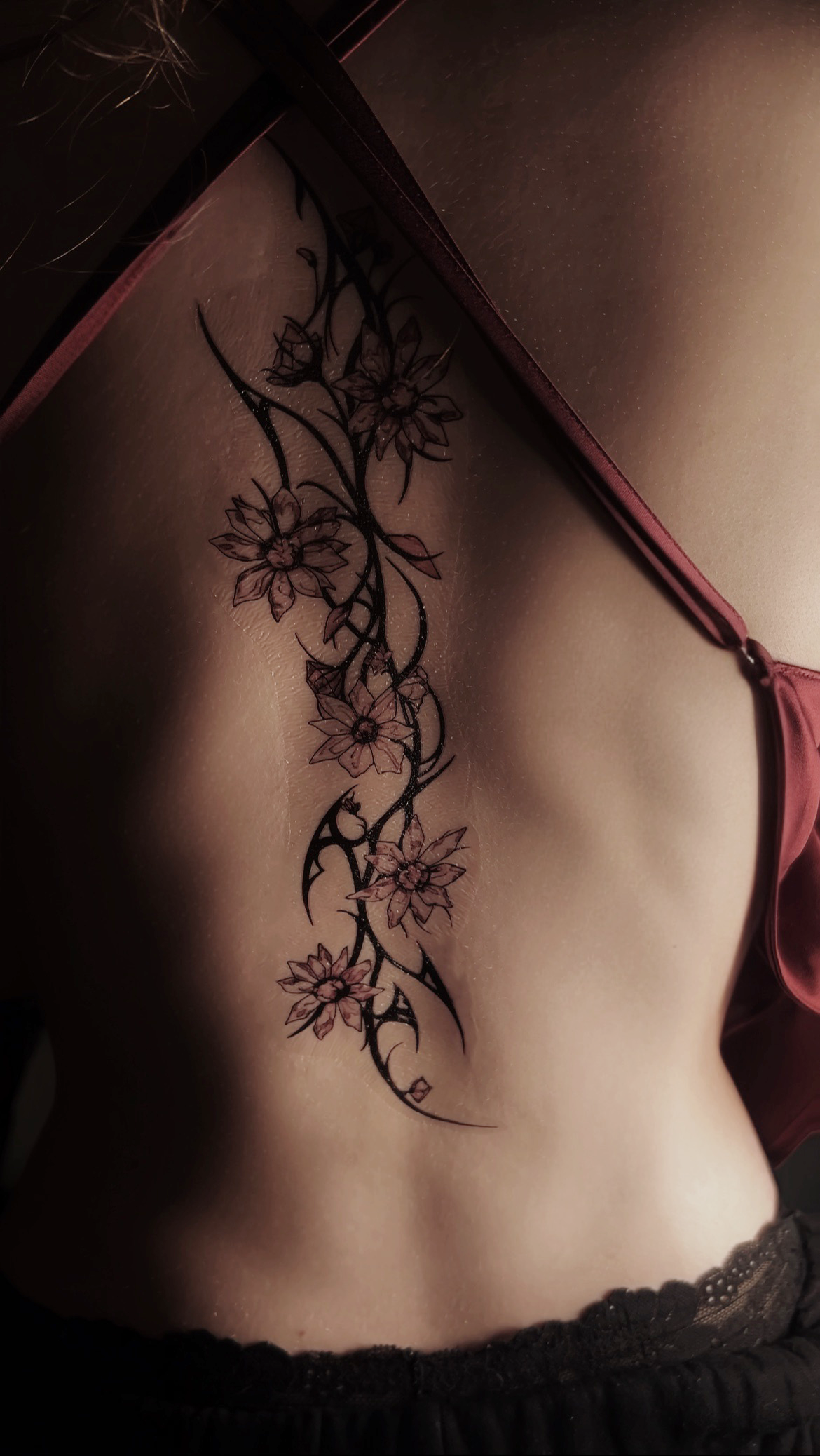 Floral Cybersigilism - Temporary Tattoo