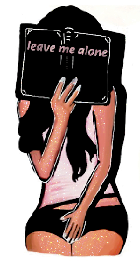 Leave Me Alone - Reading Sticker