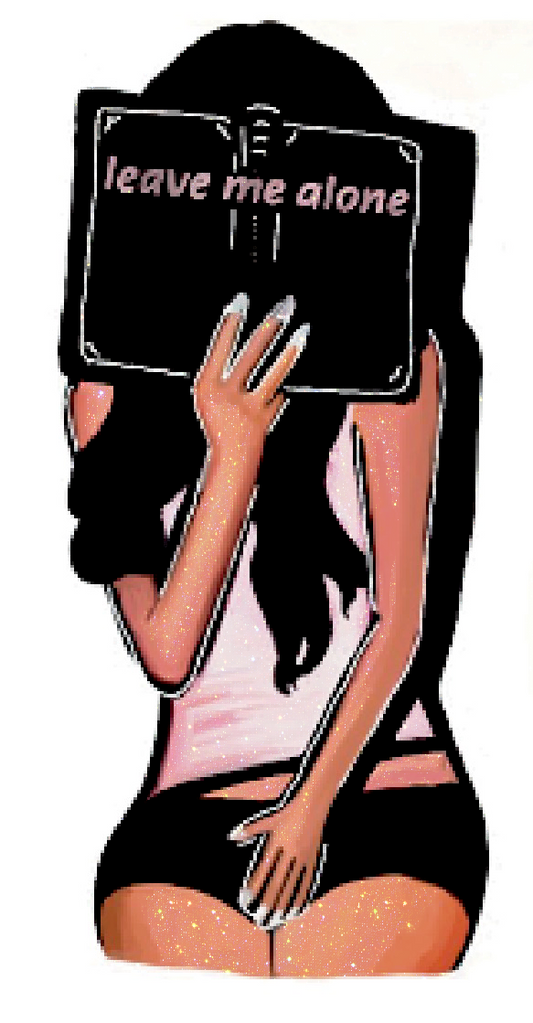 Leave Me Alone - Reading Sticker