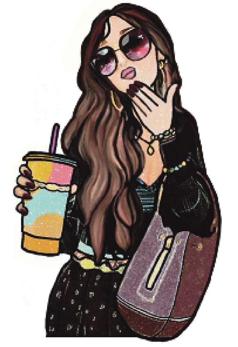 Baddie - Girl Blowing a Kiss Sticker