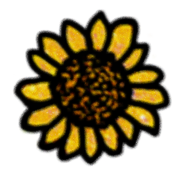 My Sunflower - Fuzzy (Off-Focus) Sunflower Sticker