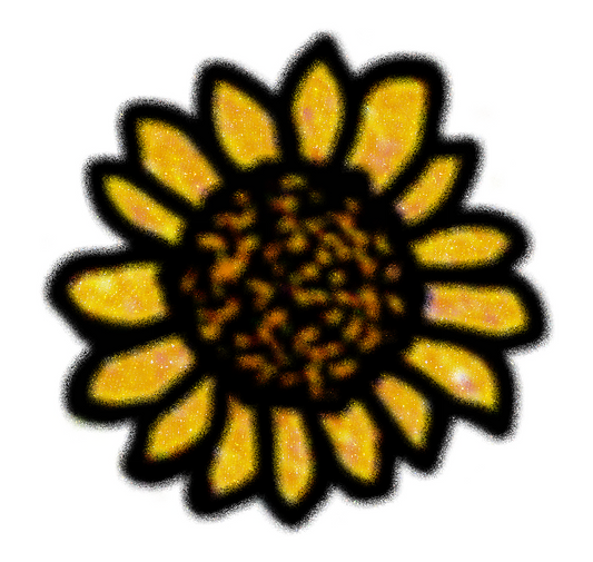 My Sunflower - Fuzzy (Off-Focus) Sunflower Sticker