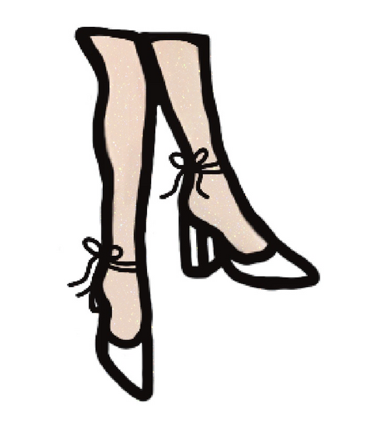Mrs. - Crossed Legs Sticker