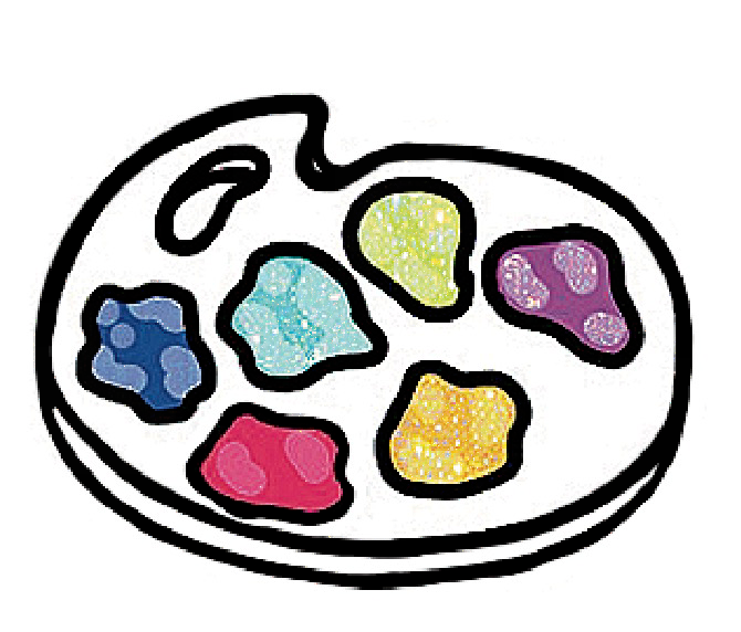 Artist - Paint Palette Sticker