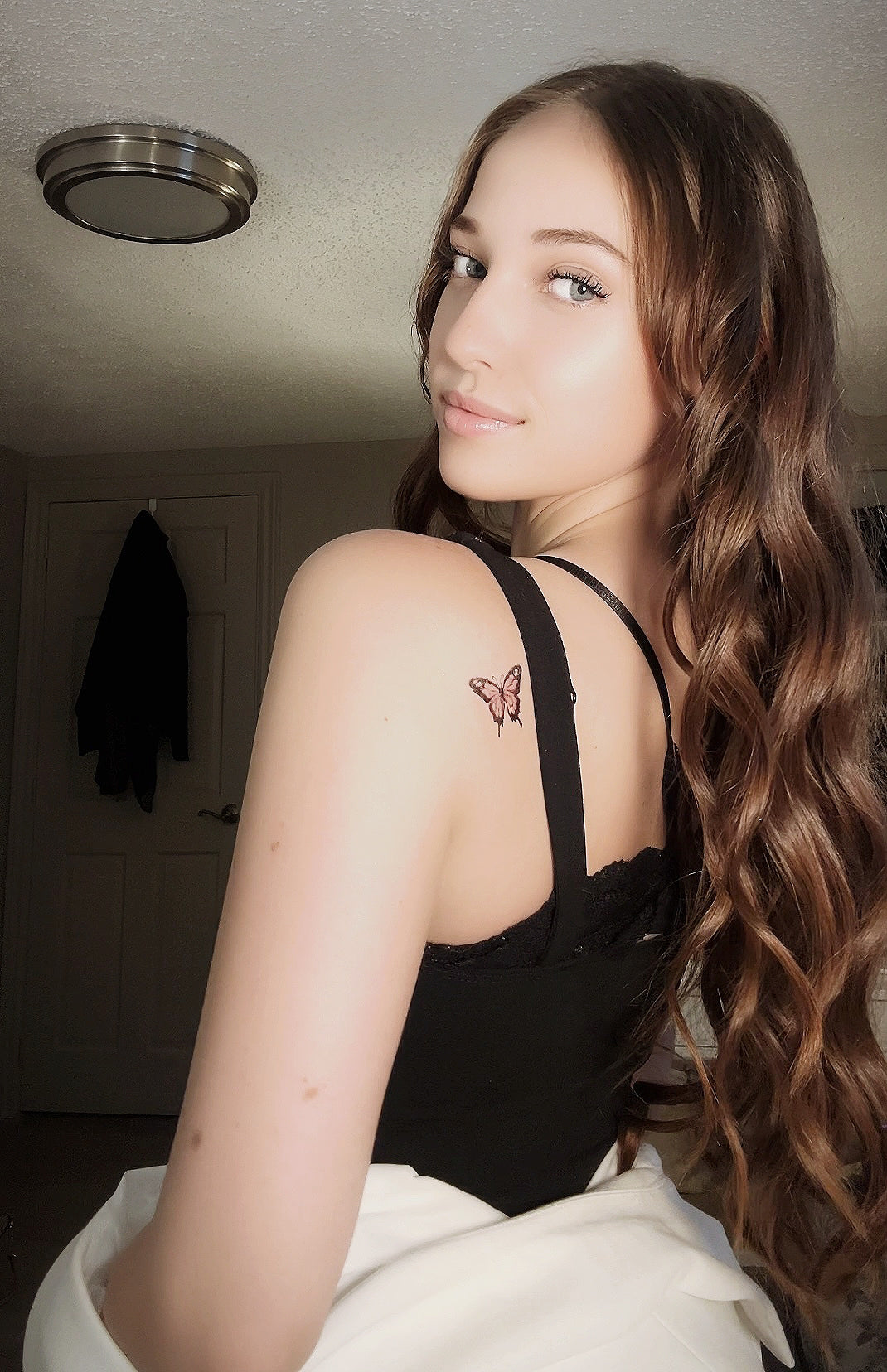 Pink Butterfly - Temporary Tattoo