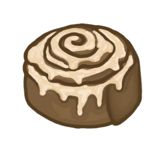 Yummy - Cinnamon Roll Sticker