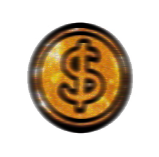 Strategic - Blurred Gold Coin Sticker
