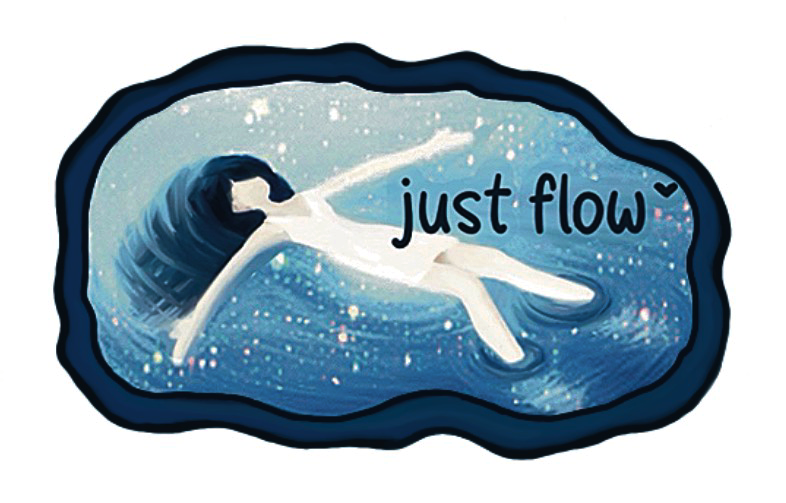 Just Flow - Floating in Water Sticker