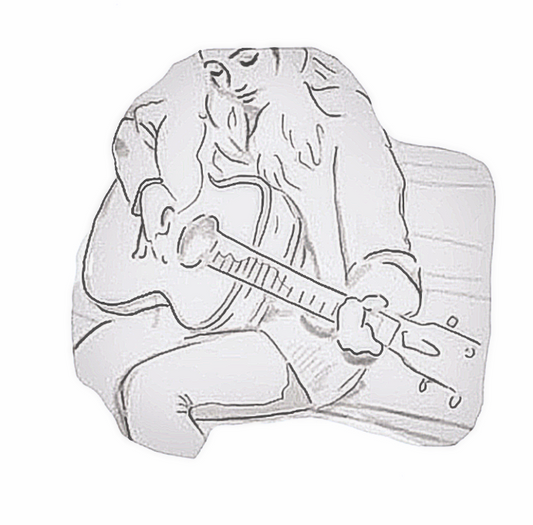 Heartache - Guitar Player Sticker