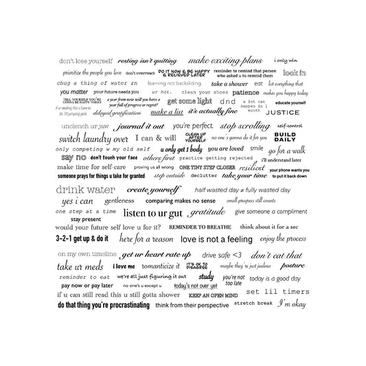 Motivational Reminders - Temporary Tattoos