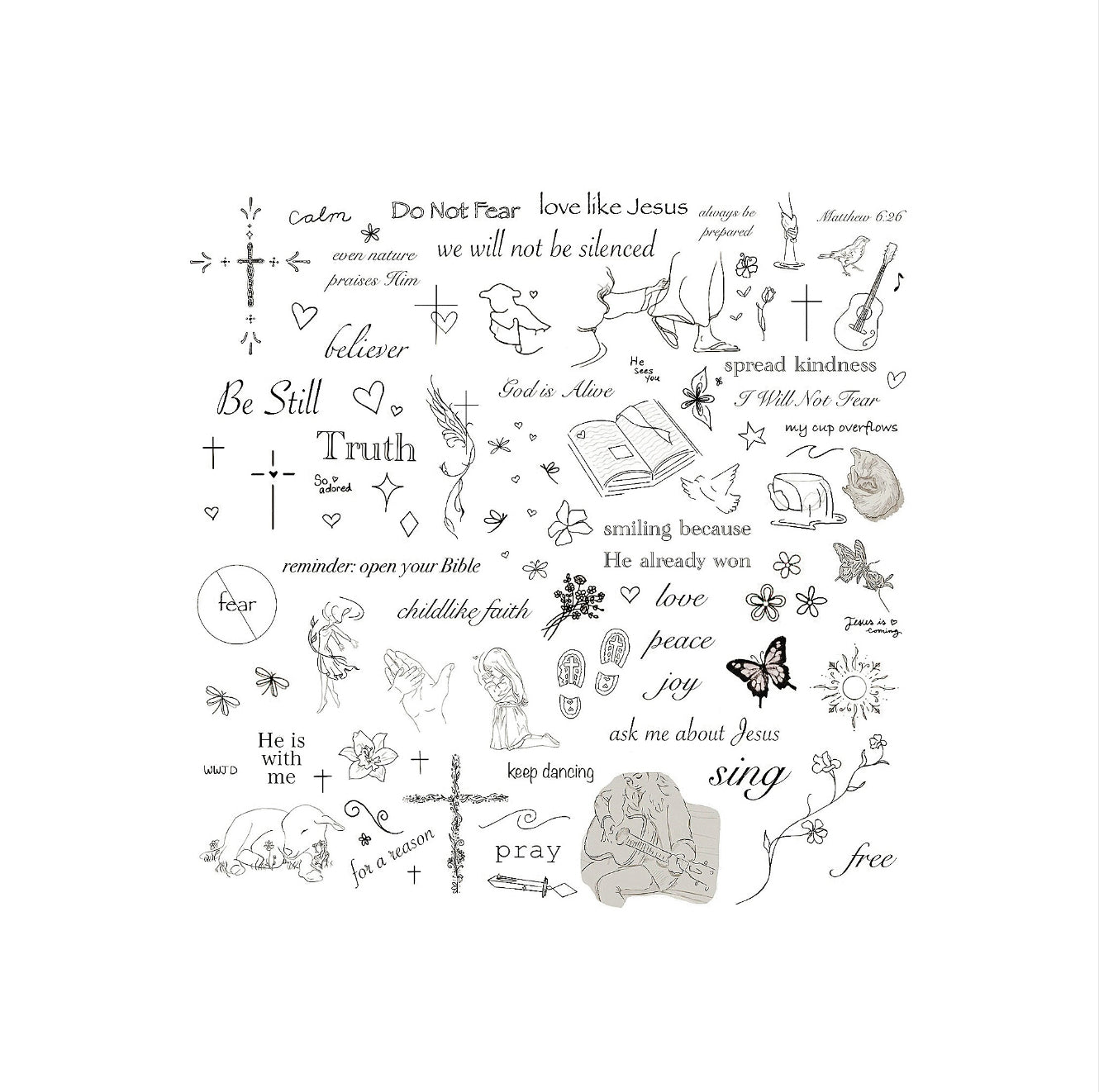 Faith - Temporary Tattoos