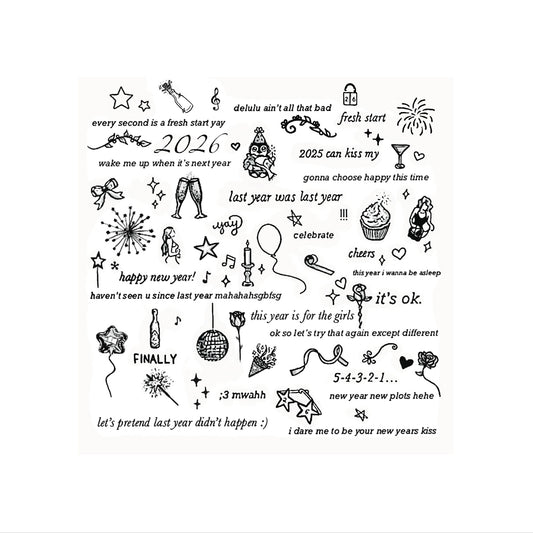 New Years Eve - Temporary Tattoos