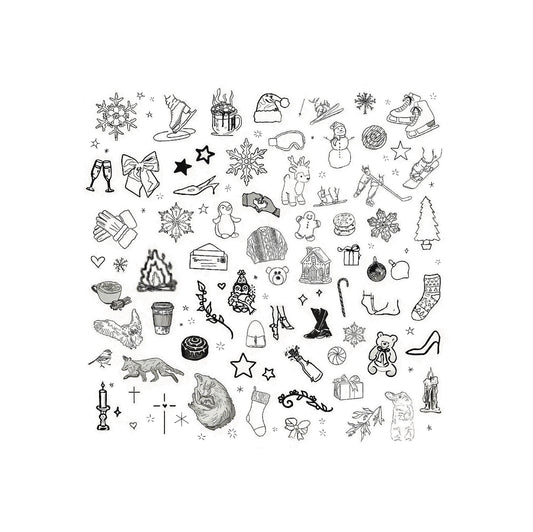 Cozy Winter - Temporary Tattoos