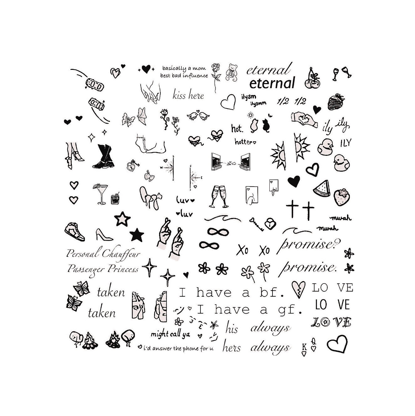 Couples - Temporary Tattoos