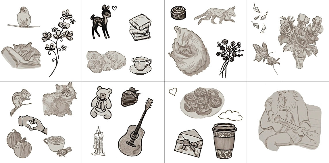 Cozy Autumn - Temporary Tattoos