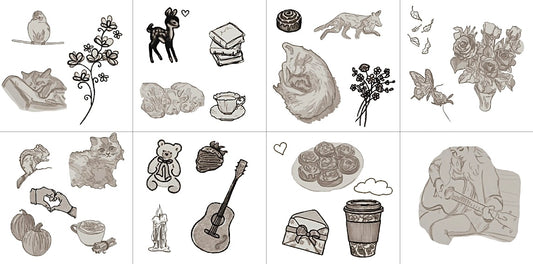 Cozy Autumn - Temporary Tattoos