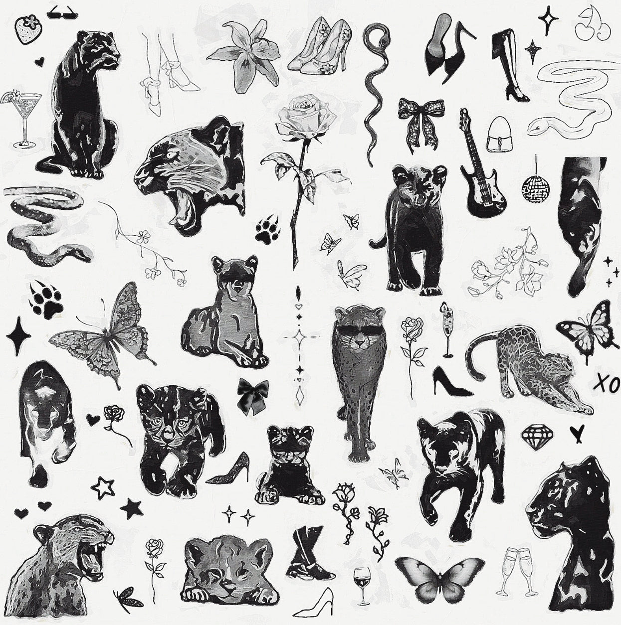 Panther - Temporary Tattoos