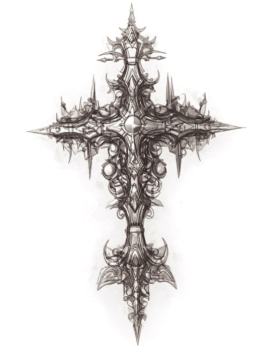 Cross - Temporary Tattoo