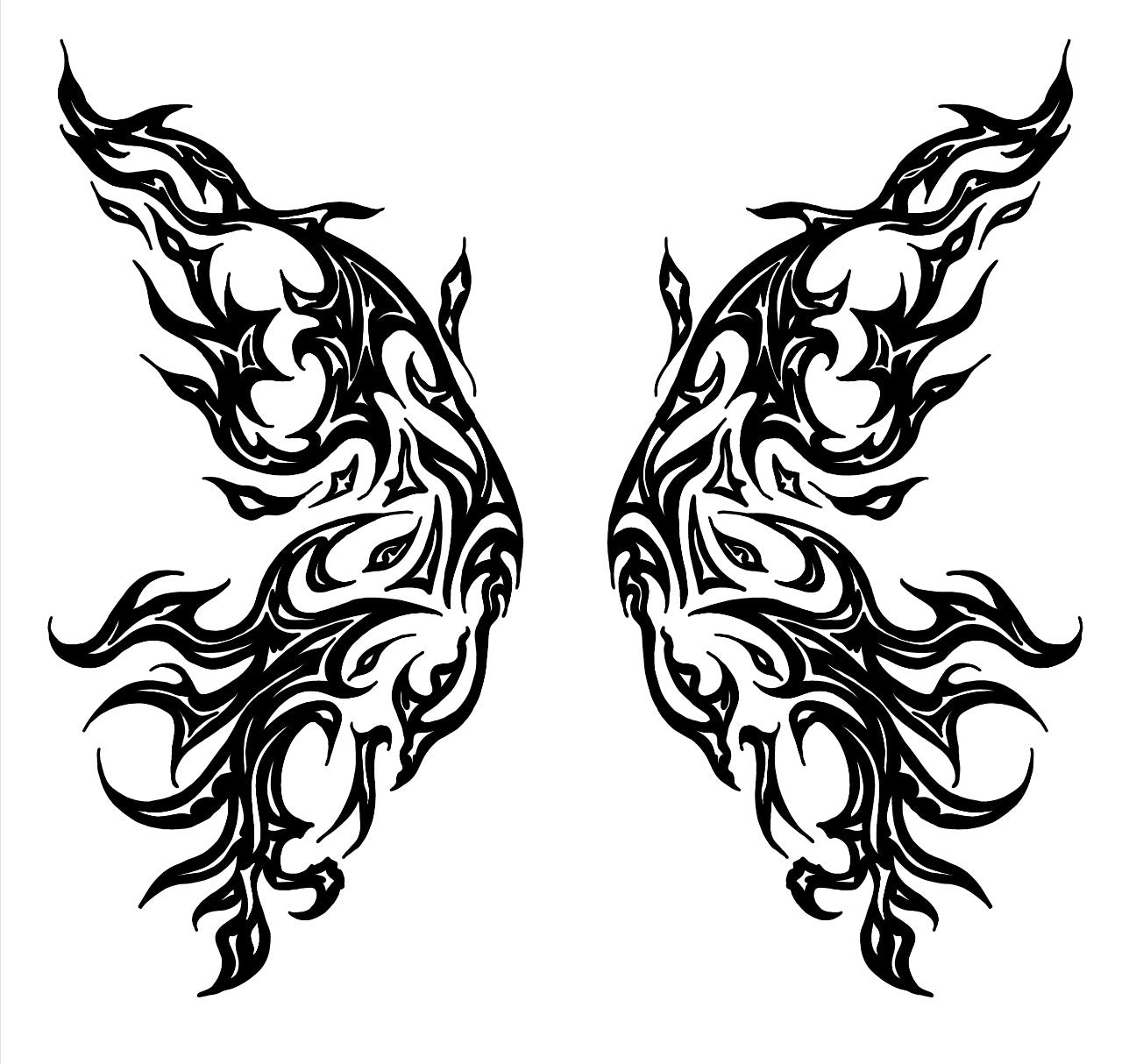 Cyber Butterfly - Temporary Tattoo