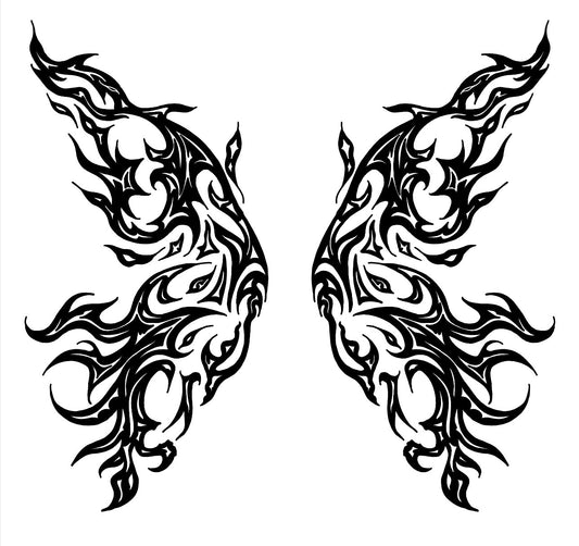 Cyber Butterfly - Temporary Tattoo