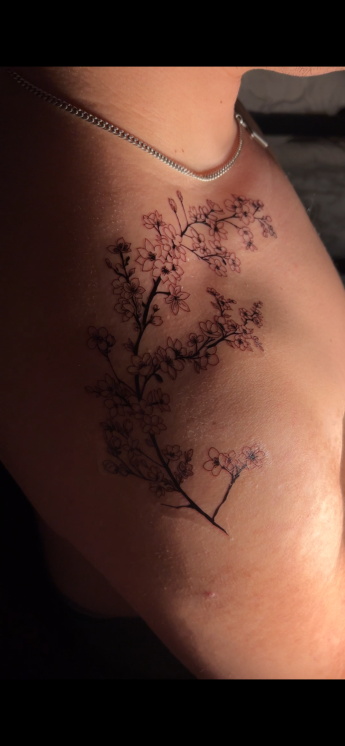 Floral Shoulder - Temporary Tattoo