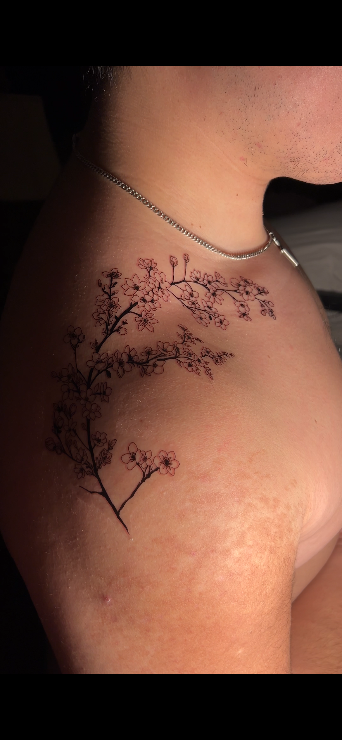 Floral Shoulder - Temporary Tattoo